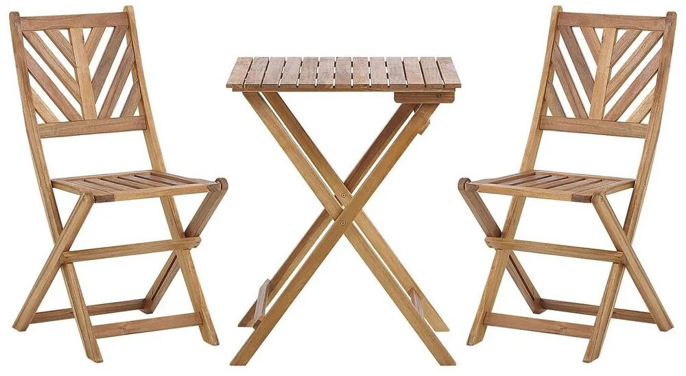 Set bistrò in legno di acacia TERNI Beliani