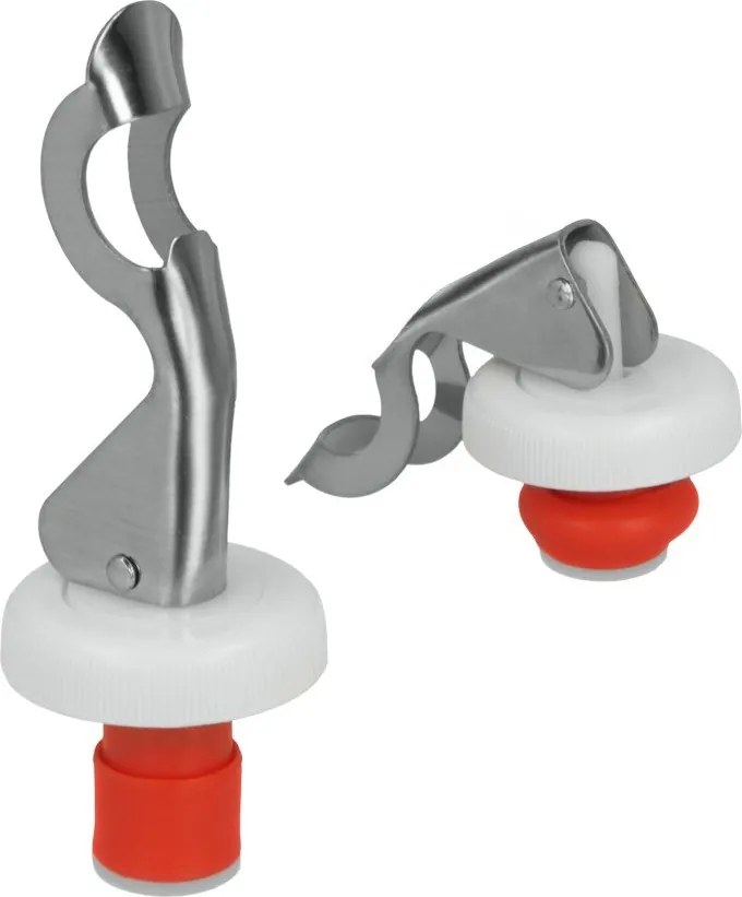 Set di 2 tappi per bottiglie in acciaio inox - Metaltex