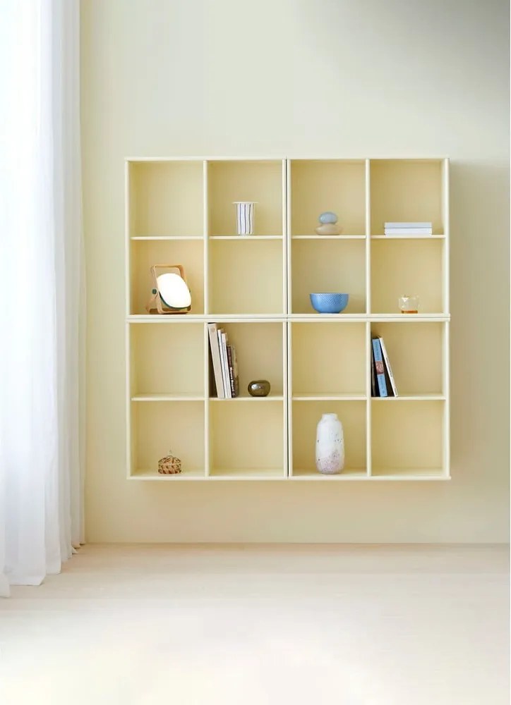Libreria giallo chiaro da parete 140x140 cm Mistral - Hammel Furniture