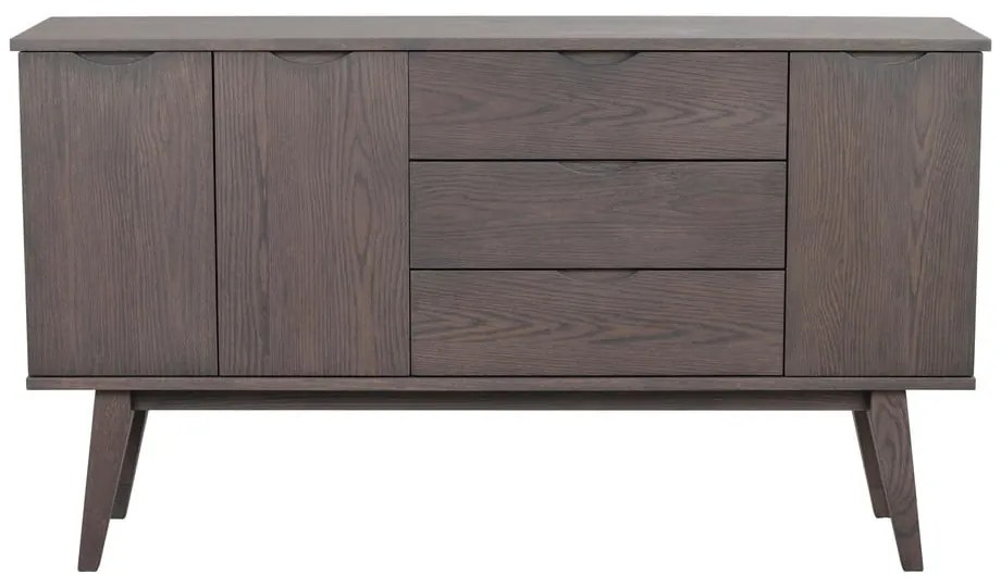Cassettiera bassa marrone in rovere 150x85 cm Filippa - Rowico