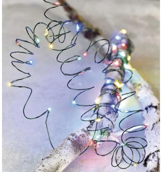 Catena LED da esterno natalizia 40xLED/9m IP44 multicolore