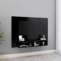 Mobile TV a Muro Bianco 120x23,5x90 cm in Truciolato 808270