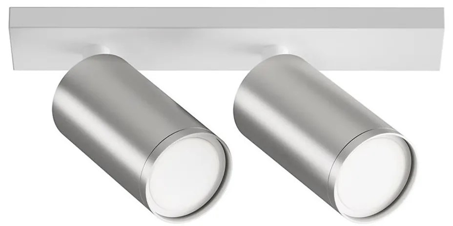 Maytoni C051CL-U-2WS - Faretto FOCUS 2xGU10/10W/230V cromo/bianco