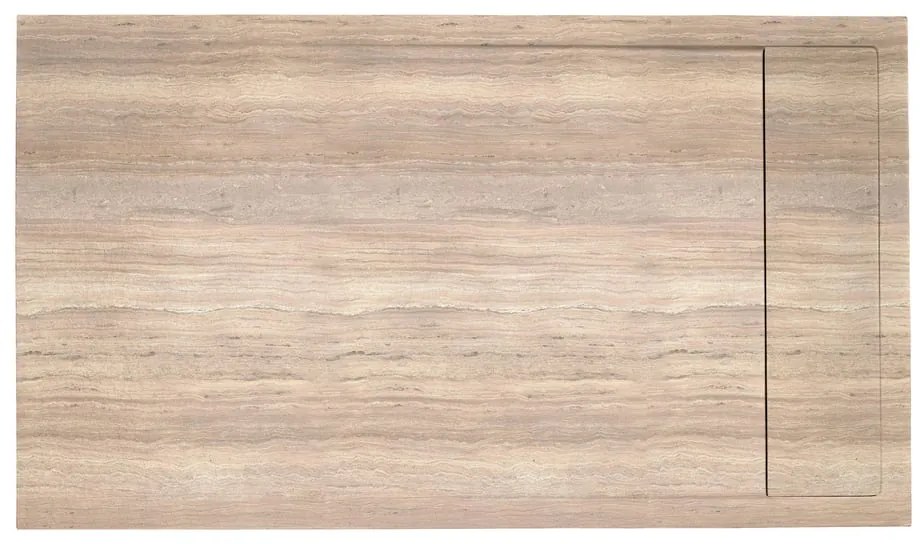 Piatto doccia SENSEA in resina Neo beige L 70 x L 90 x H 3 cm opaco effetto marmo
