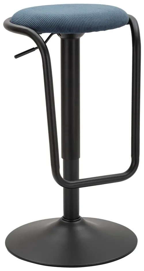 Sedia da bar color petrolio/nera in imbottito con altezza regolabile (altezza della seduta 61 cm) Destiny – Mauro Ferretti