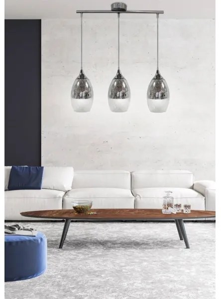 Lampadario a sospensione con filo CELIA 3xE27/60W/230V