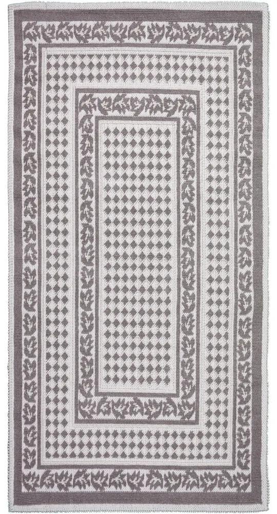 Tappeto in cotone grigio e beige , 60 x 90 cm Olvia - Vitaus