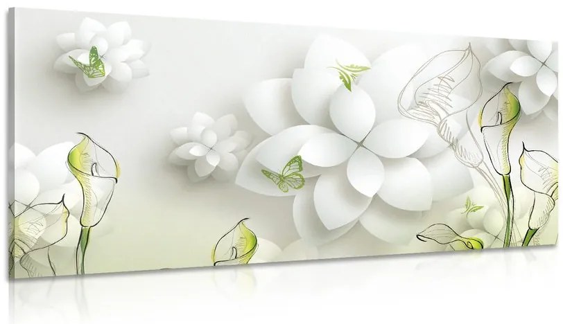 Quadro su tela – Fiori astratti