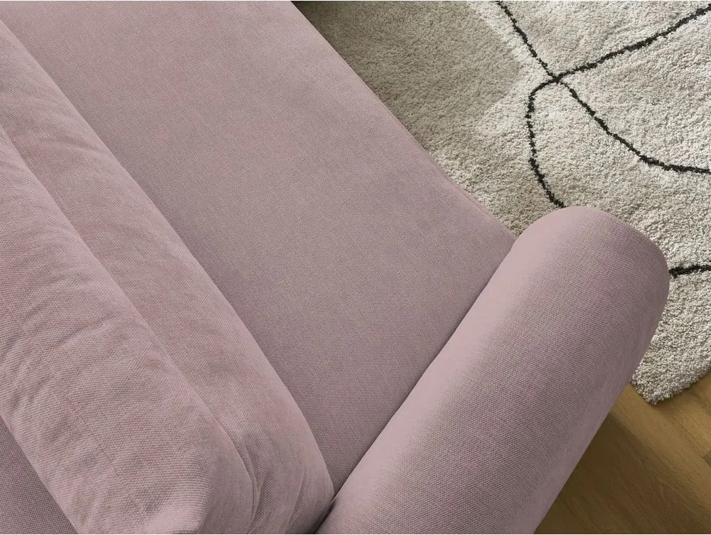 Divano angolare in rosa chiaro Aden – Bobochic Paris