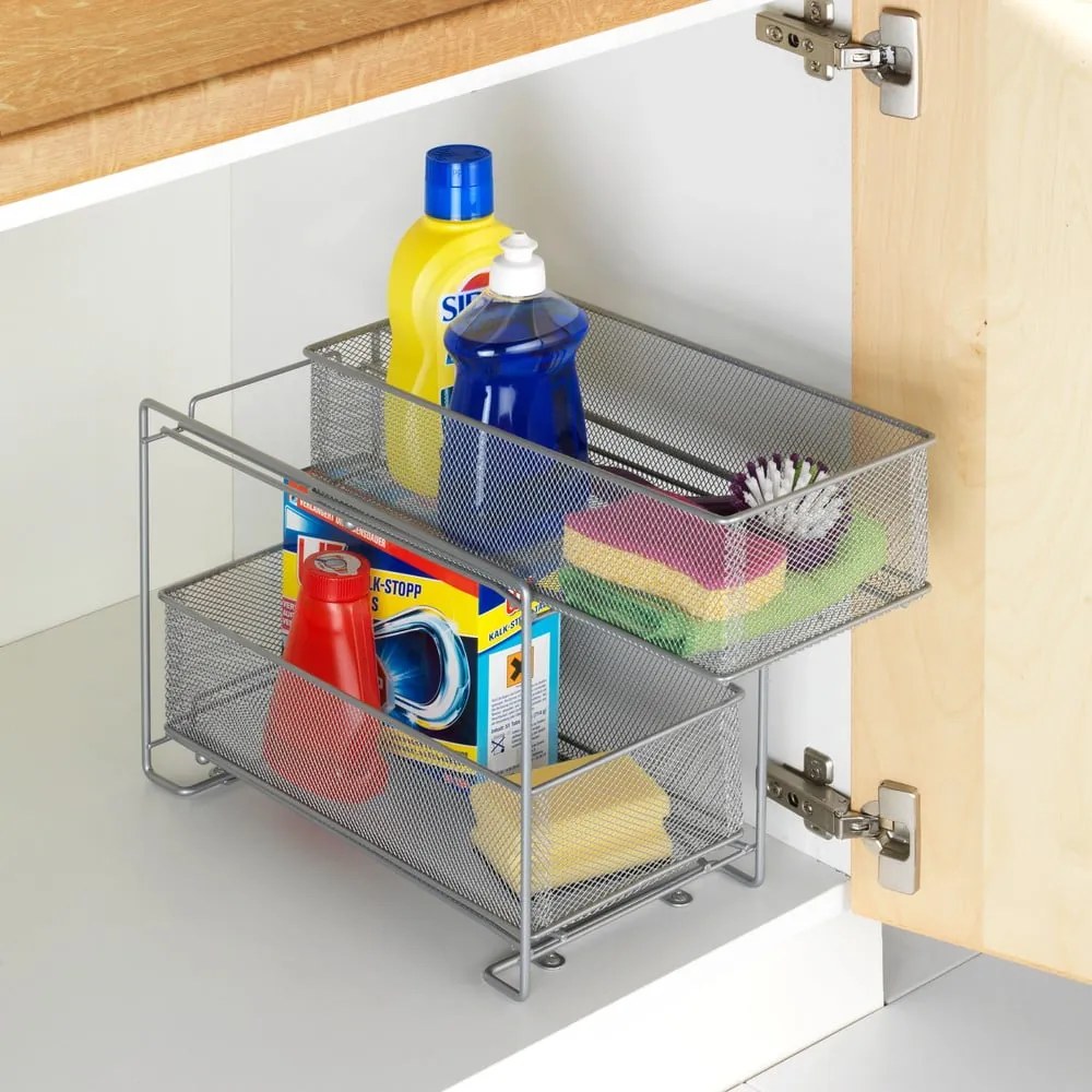 Cestino per cucina in metallo 35x18,5 cm – Wenko