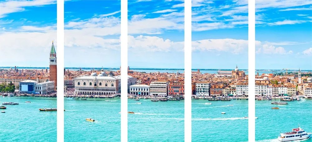 Quadri 5 pezzi – Vista su Venezia