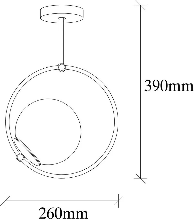 Lampadario nero con paralume in vetro Chandelier – Opviq lights