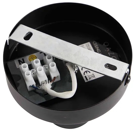 Plafoniera di design nera con riflettore G95 nero - Facile