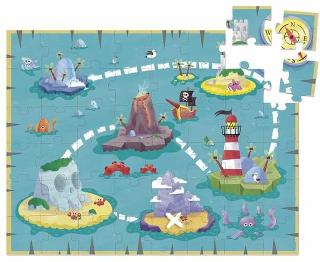 Puzzle per Bambini Diset XXL Nave Pirata 48 Pezzi