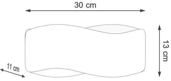 Sollux SL.1019 - Applique TILA 1xG9/40W/230V 30 cm nera