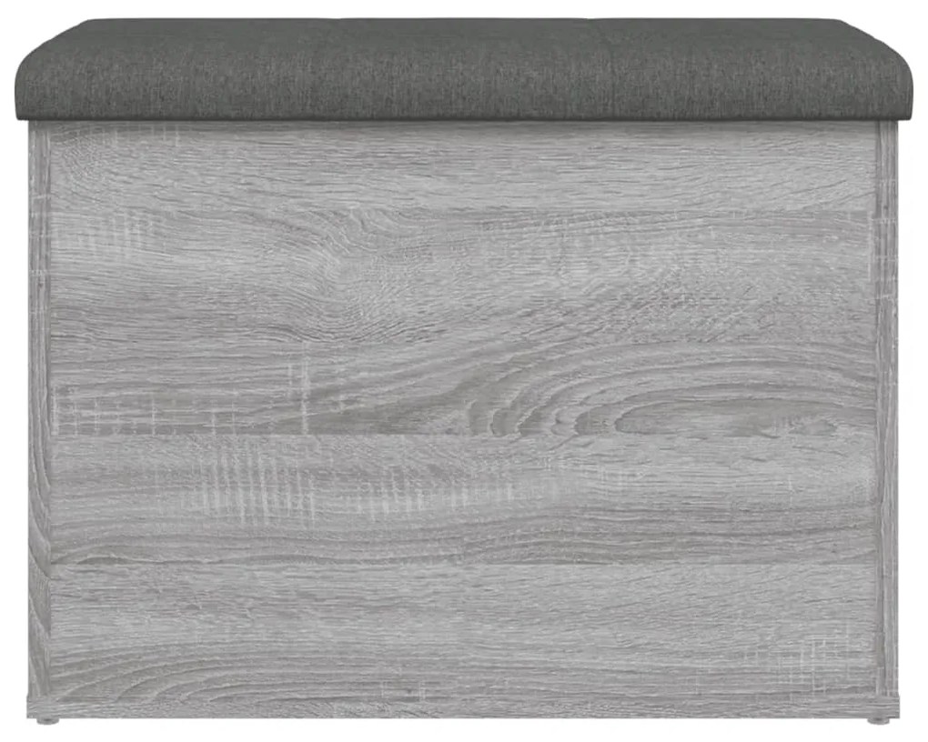 Panca portaoggetti grigio sonoma 62x42x45 cm legno multistrato