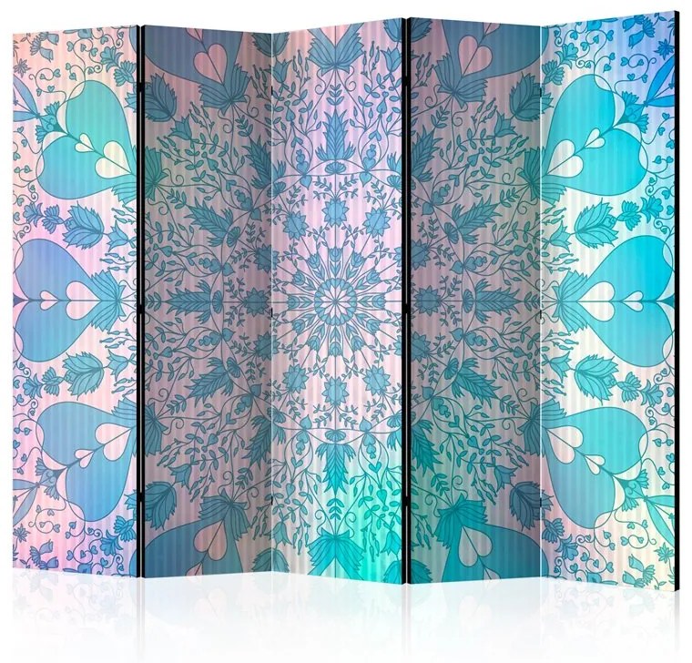 Paravento Girly Mandala (Blue) II [Room Dividers]