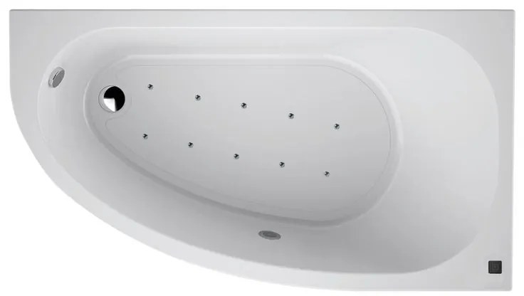 Vasca idromassaggio angolare Tripoli B confort bianco 190 x 169 cm 6 bocchette SANYCCES