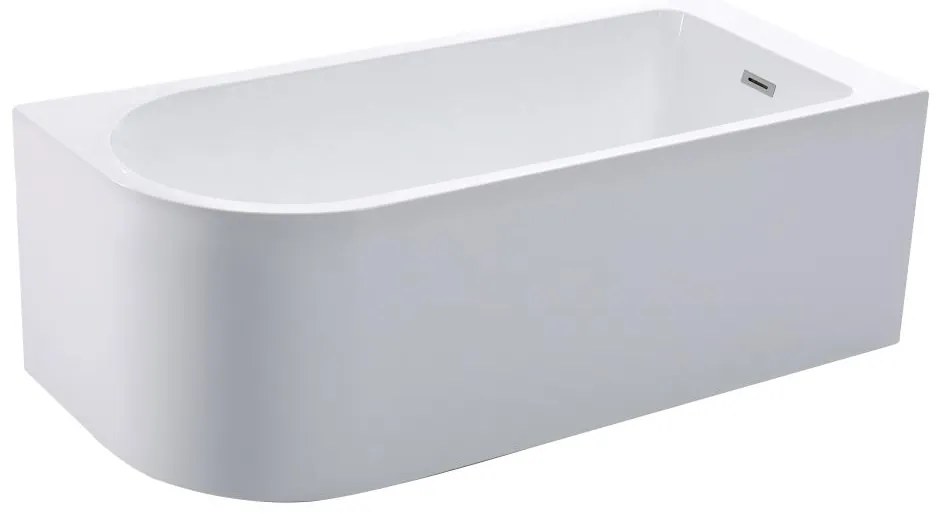 Vasca angolare 201 litri 150 x 75 x 58 cm Bianco - Angolo a destra - ANIKA