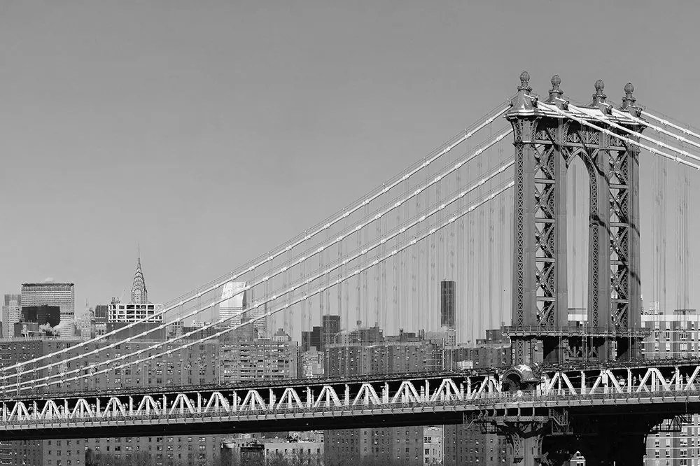Carta da parati autoadesiva – Grattacieli in bianco e nero di New York