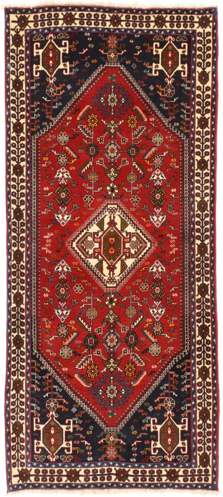 Gashghai Tappeto 90x200 (Iran) Annodato A Mano