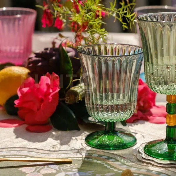 Set 6 bicchieri ginevra verde