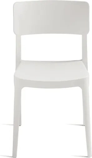 Sedia impilabile da giardino in polipropilene - FRA Bianco 2 pezzi