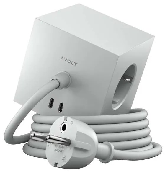 Avolt - Square 1 w/30W Dual USB-C & Magnetic Base 3m Gotland Gray