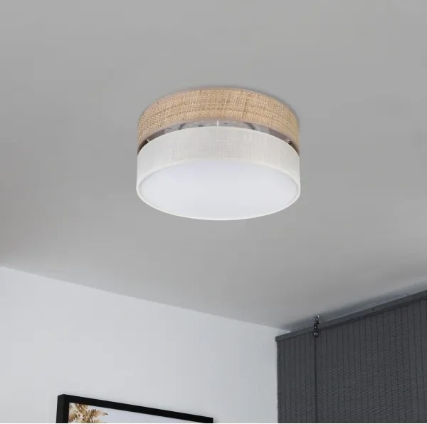 Plafoniera LED SIRJA BOHO LED/20W/230V Ø 35 cm beige/crema