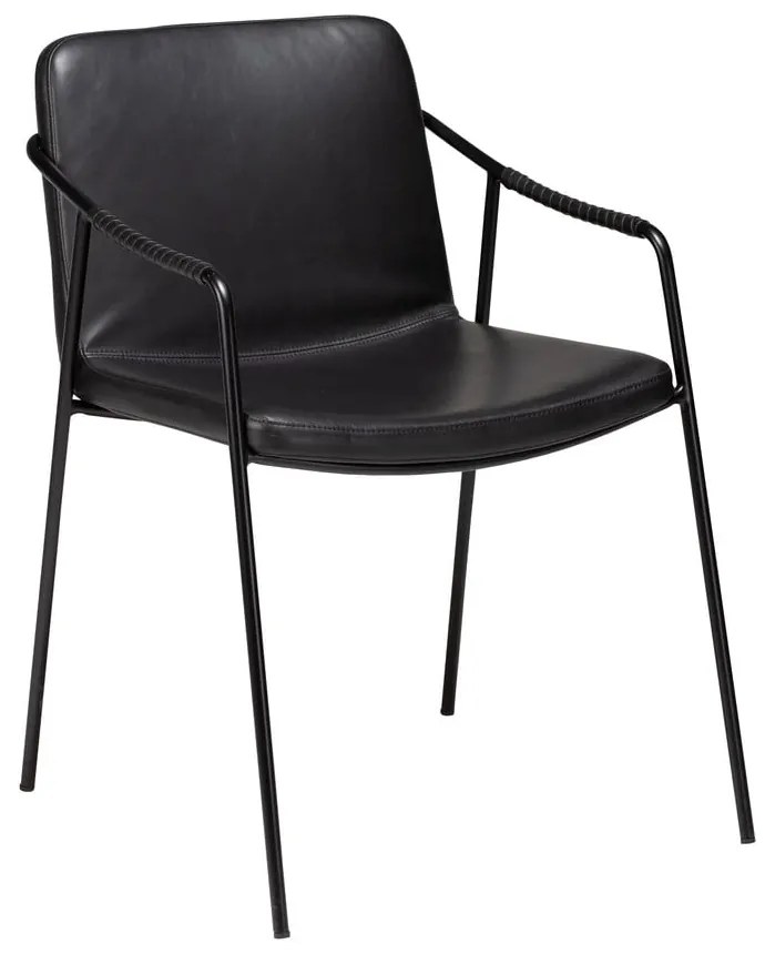 Sedia da pranzo in similpelle nera Boto - DAN-FORM Denmark