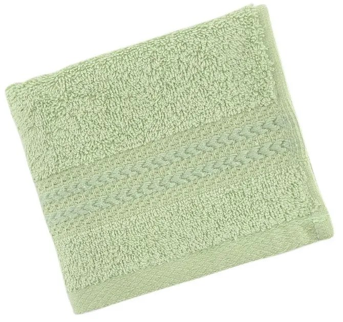 Asciugamano verde in puro cotone, 30 x 50 cm - Foutastic