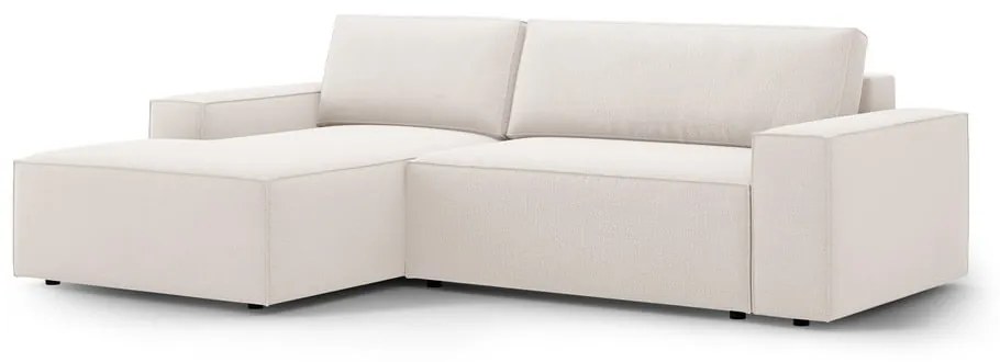 Divano letto angolare beige (angolo sinistro) Jodie - Micadoni Home