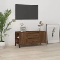 Mobile Porta TV Rovere Marrone 102x44,5x50 cm Legno Multistrato cod mxl 26786