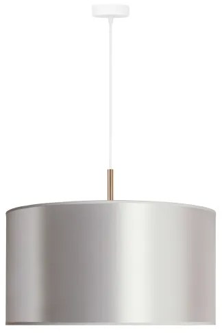 Duolla - Lampadario a sospensione con filo CANNES 1xE27/15W/230V diametro 45 cm argento/rame