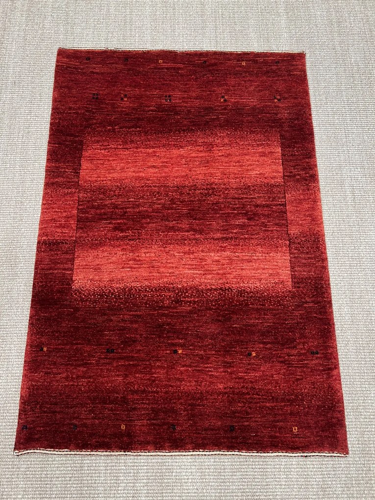 Loribaft Tappeto 120x80 Rosso (Iran) Annodato A Mano