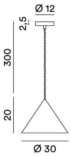 Perenz Iconic – sospensione metallo Ø 30/40/50 cm, finiture multiple