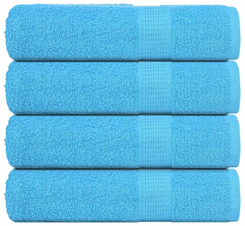 Asciugamani Doccia 4 Pz Turchesi 70x140 Cm 360 G/m² 100% Cotone /