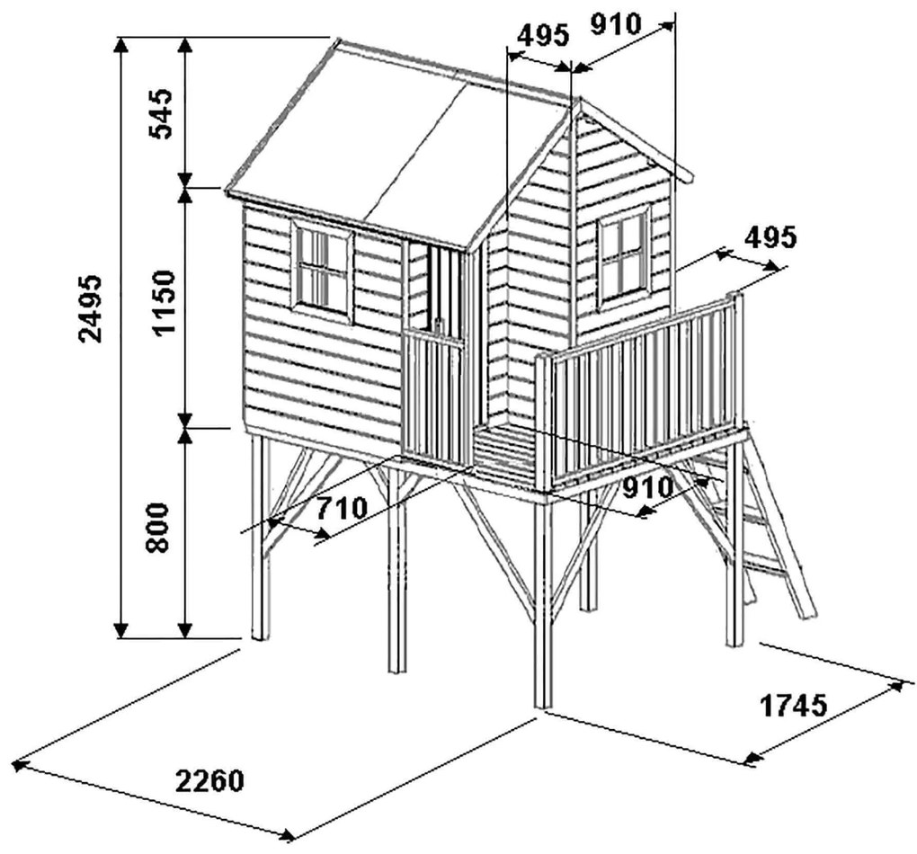 YOYO - casetta in legno per bambini