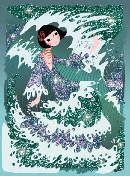 Gioco d'arte - vestito magico scintillante