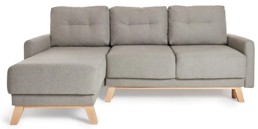 Divano letto ad angolo variabile grigio chiaro Pop - Bonami Selection