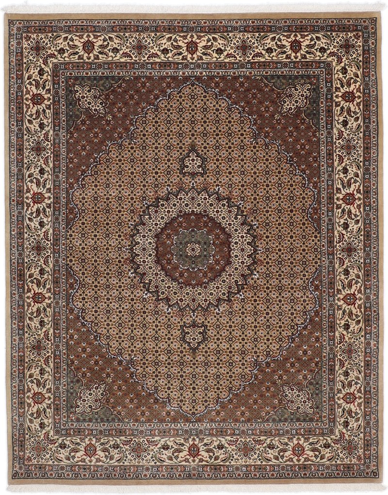 Moud Tappeto 200 x 250 Beige (Indian) Annodato A Mano