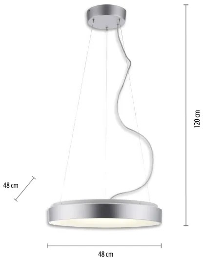 JUST LIGHT. 17075-21-Lampadario a sospensione con filo LED dimmerabile KETO ANIKA LED/26,5W/230V+RC