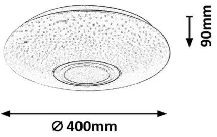Rabalux 3509 - Plafoniera da soffitto LED RGB dimmerabile RODION LED/24W/230V + telecomando