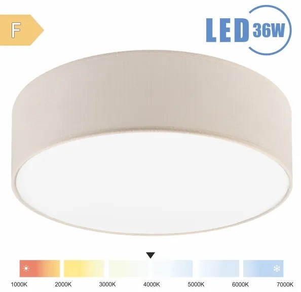 Brilagi - Plafoniera LED SIRIJA LED/36W/230V diametro 45 cm color crema