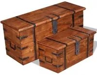 Set Bauli 2 pz in Legno Massello cod mxl 66113