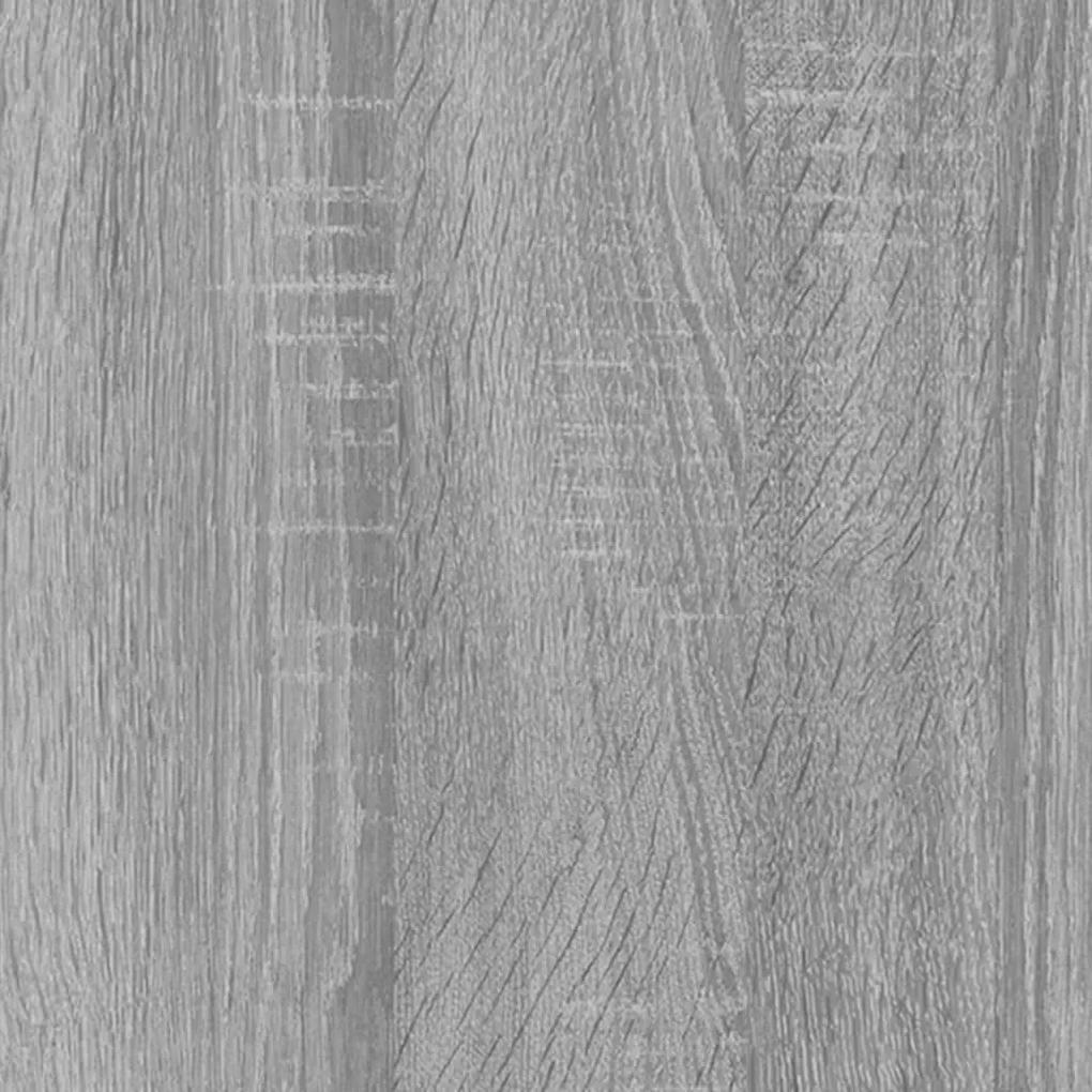 Comodino Grigio Sonoma 50x36x60 cm in Legno Multistrato