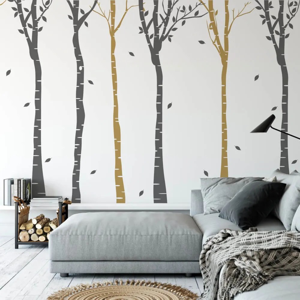 Adesivo murale - Alberi alti nel corridoio | Inspio