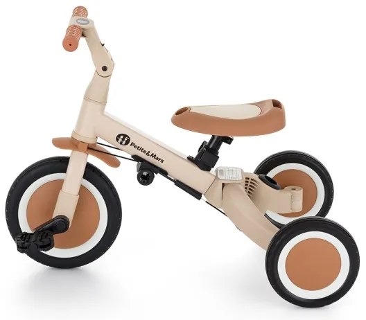 PETITE&amp;MARS - Triciclo per bambini 5in1 TURBO Desert Sand