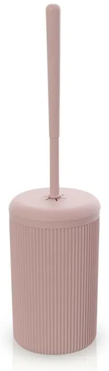 Scopino WC da appoggio rosa in plastica Ring