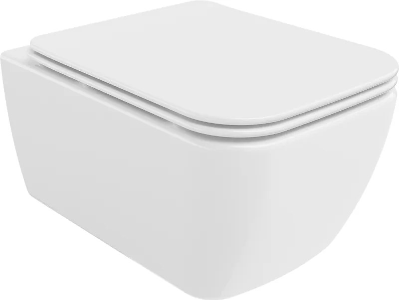 Mexen Stella WC rimless con sedile soft-close slim, duroplast, bianco lucido - 30680900